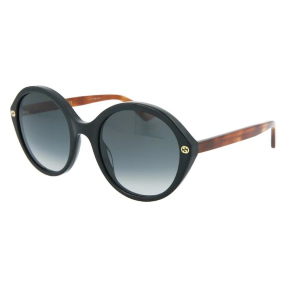 Gucci Round Havana 55mm Sunglasses